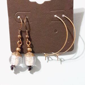 NEW Earrings Letter in a Bottle earrings Wish earrings hoop earrings f 515#fs